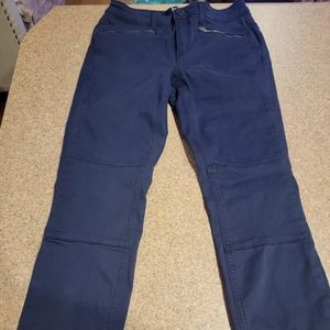 BODEN The Brighton Biker Skinny Moto Zip High Rise Blue and Olive Green Pant 2 p